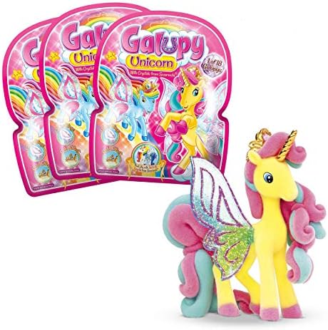 CRAZE GALUPY Einhorn 3er Pack Wunderschöne Einhorn Spielzeug 3x Einhörner enthalten Einhorne Geschenke für Mädchen & Jungen 18 verschiedene Einhorn Figuren zum Sammeln 27738