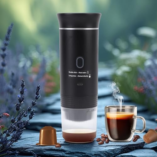 Cafetera portátil con bomba de alta presión 120 mL miniatura 3