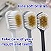 LuminaLife Japanese Wide Head Manual Soft Toothbrush for Adults, Adult Manual Soft Toothbrush Set (3 Sets per Box), All-Round Care of Teeth and Gums,Great Gums Brush, teeth's Best Friend