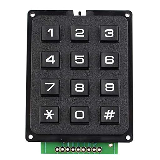 HALJIA Módulo de Teclado de 12 Teclas MCU Interruptor de Membrana Teclado Compatible con Arduino | Ya disponible en tu tienda friki favorita! En mundofriki.es!