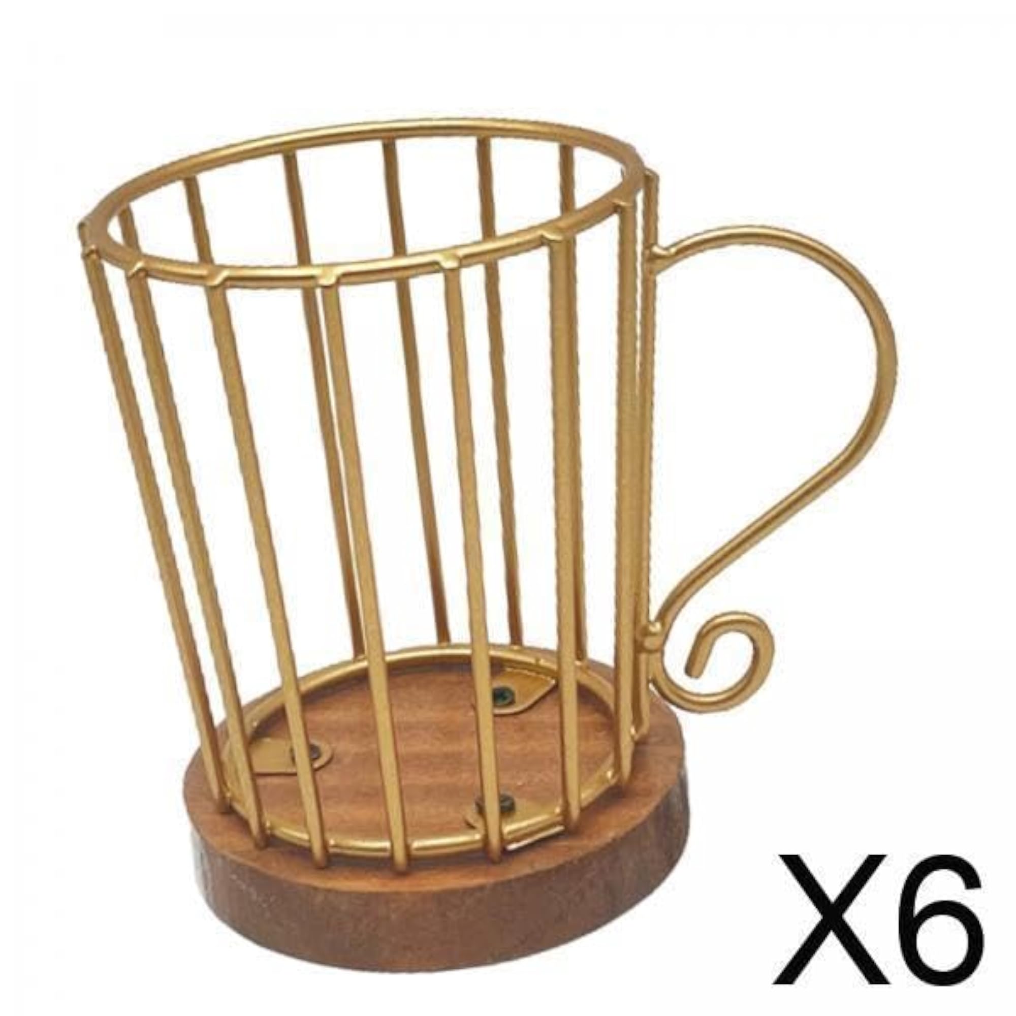 Coffee Filter Holder Storage Container, Gold