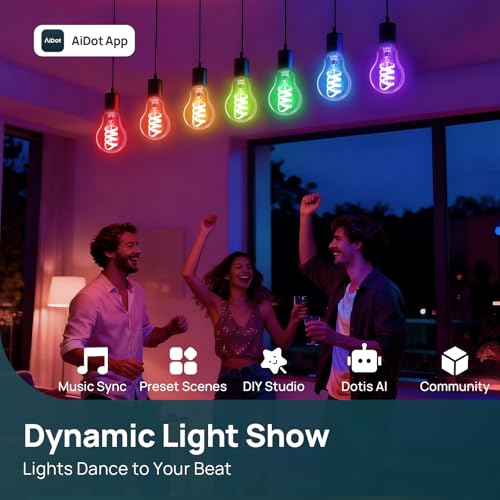 Image of Linkind Matter A19 Smart Light Bulbs, Alexa /Apple Home, 4Pack (Pack of 2)