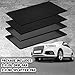 Uiifan 2 Sets 35 x 24 x 1.4 Inch Oil Drain Drip Pan for Under Car with Square No Splatter Pad Oil Drip Tray Transmission Garage Automotive Driveway to Keep Floor Clean, Black