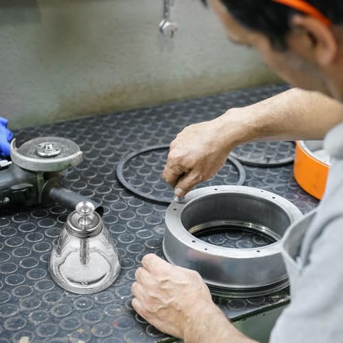 Botella de vidrio con bomba de presión para evitar derrames de esmalte 7