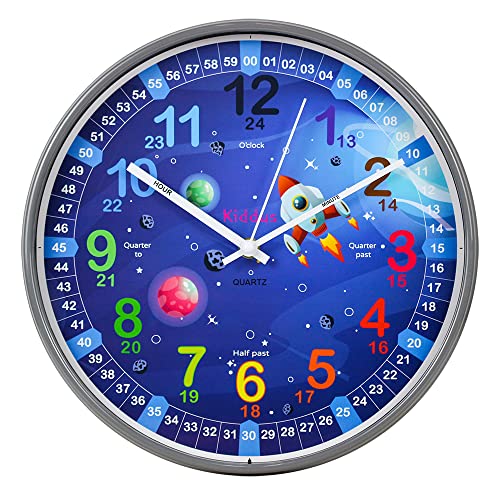 Kiddus Orologio da Parete Didattico per Bambini