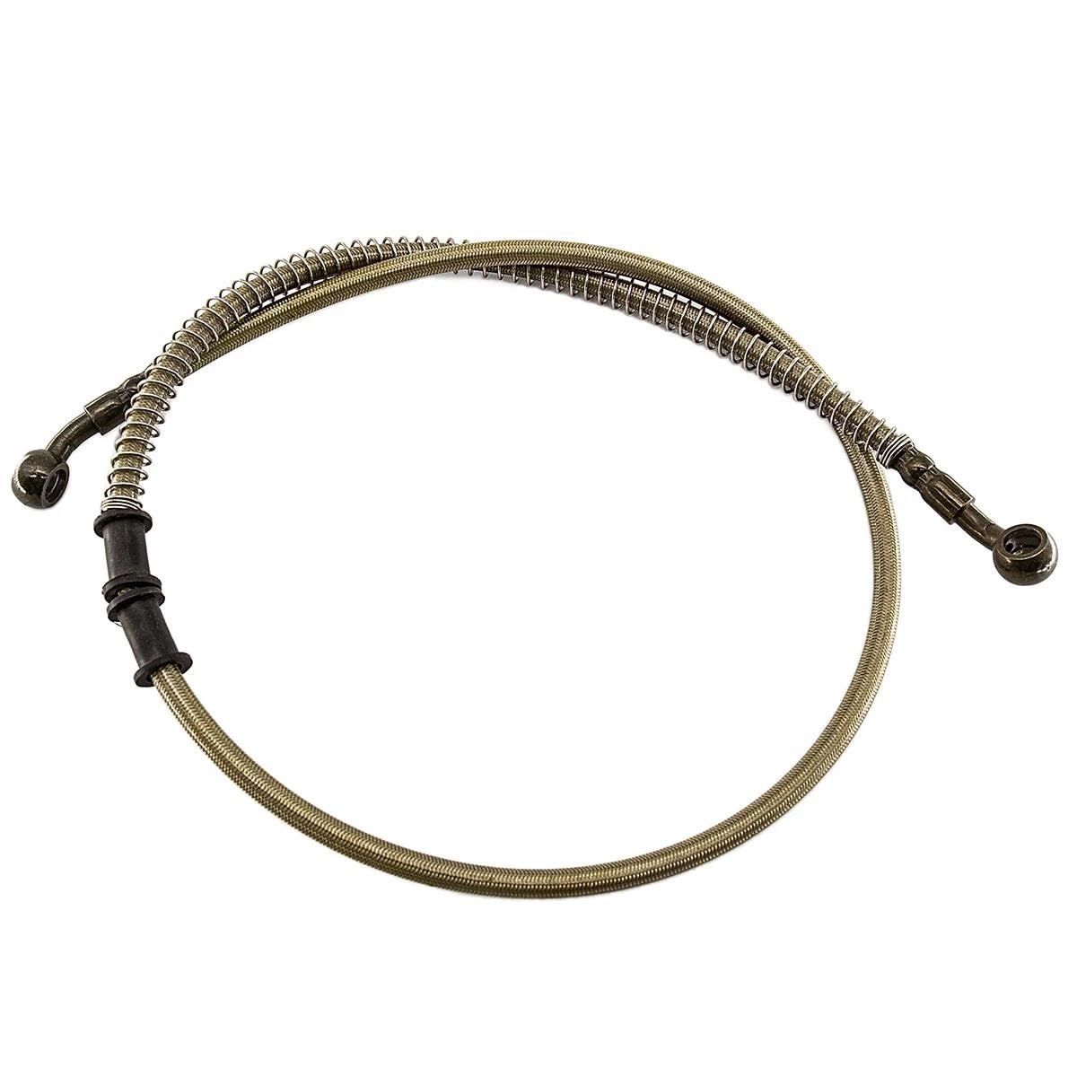 Tuyau frein moto tressé acier hydraulique 1500mm pour système de freinage universel racing
