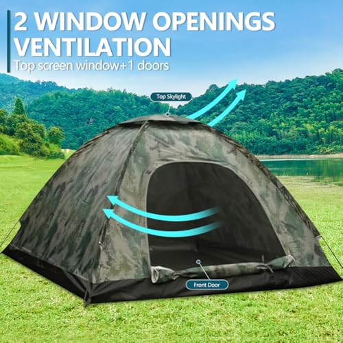 Carpa automática para camping 4 personas impermeable y resistente al viento miniatura 3