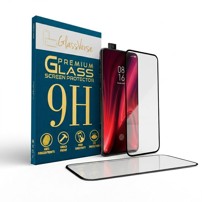 Image of GlassVerse 9H Gorilla Tempered Glass for Redmi K20 | HD Clarity Screen Protector, Ultra Strong 9H Protection, Edge to Edge, Case Friendly, Hassle-less Installation Kit Included. (Pack of 2)