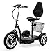VELECO ZT16 - Scooter Disabili a 3 ruote - Completamente assemblato e pronto all'uso - Ruote grandi - Facile da manovrare - Freni anteriori e posteriori - Cestino rimovibile
