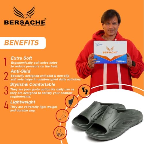 Image of BERSACHE Extra Soft Classic Casual with Regular wear with Ultra Soft & Flexibility Technology Clog for Men's & Boy's