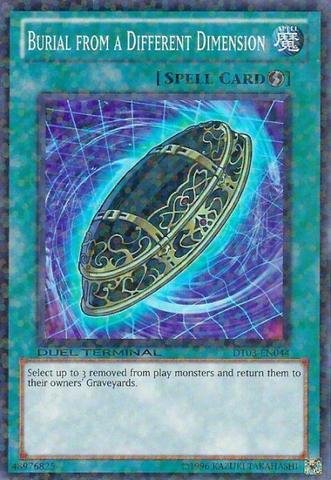 Amazon.com: Yu-Gi-Oh! - Burial from a Different Dimension (DT03