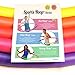 Weighted Hula Hoop, Trim Hoop 4B - 4 lb Large, Weight Loss Fitness Sports Hoop with No Wavy Ridges (Rainbow Colors)