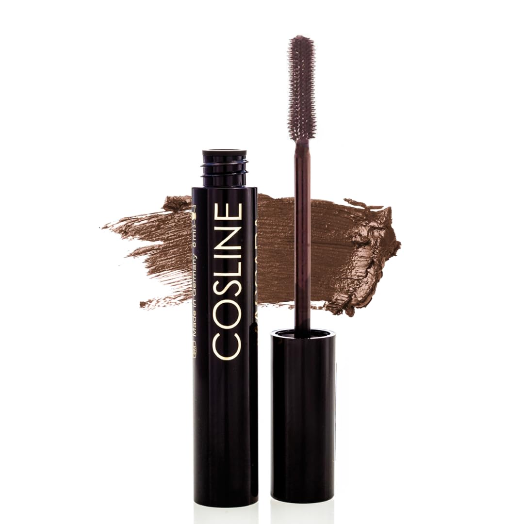 COSLINE Mascara Brown Rubber Brush 92, Braun, Wischfest, Gummibürste