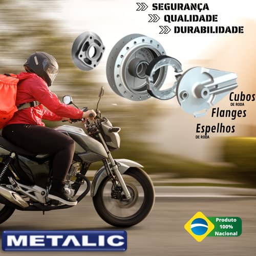 Cubo Roda Traseira Fan 125 2008 Á 2011 Metalic