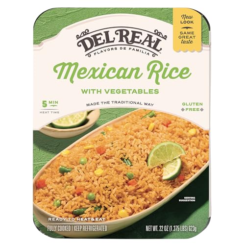 Comparison: Best Microwave Mexican Rice 3 Del Real Foods Mexican Rice with Vegetables – Authentic Yellow Rice Side Dish, Microwave-Ready Meal in 5 Minutes, Fresh, Family Size 22oz, Gluten Free - Perfect for Vegetarian Meals