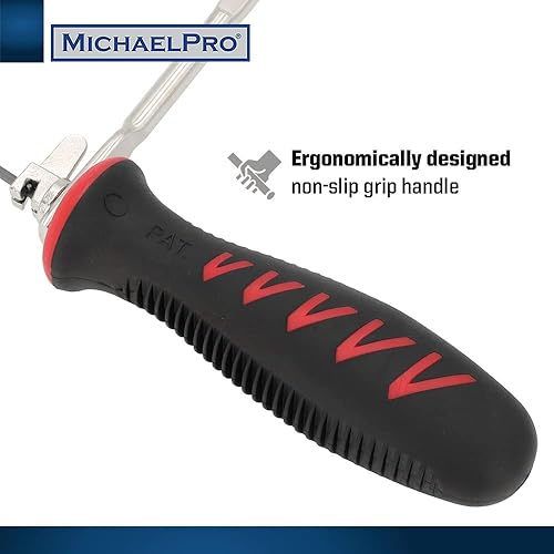 Miniatura 6 de MichaelPro Sierra de afrontamiento de 6 pulgadas de profundidad, el marco de afrontamiento viene con cuchillas de repuesto, herramienta de