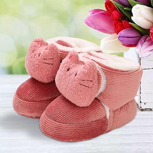 Baby Girls Boys Cotton Flat Booties Newborn Winter Warm Slippers Toddler Non Slip Boots House Socks Warm Baby Shoes3
