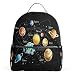 Use4 Solar System Space Planet Polyester Backpack School Travel Bag