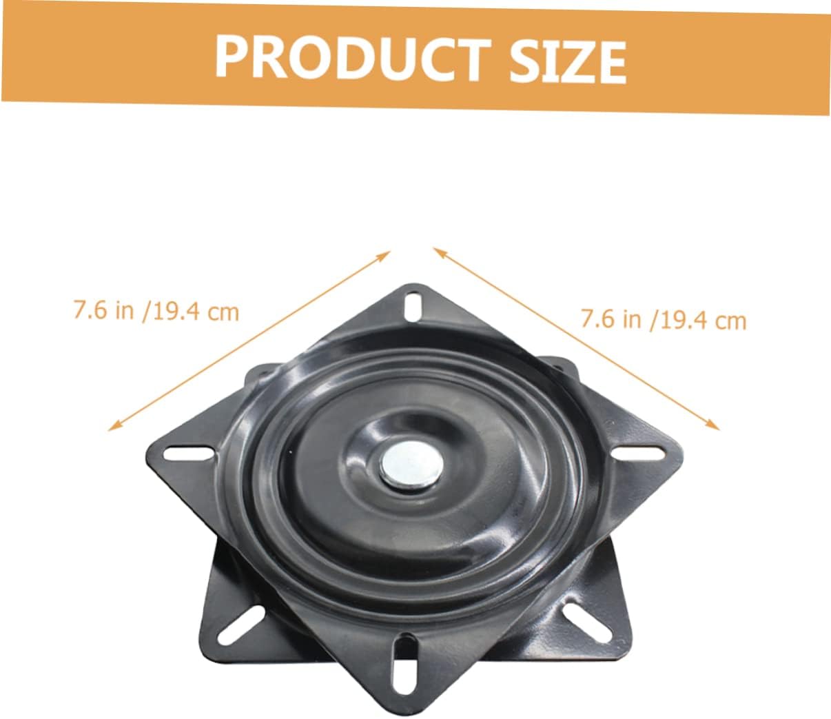 360 Degree Swivel Plate for Bar Stool and Recliner Chairs Black Painted Swivel Mechanism for Furniture for Home and Office Use