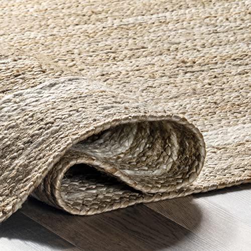 nuLOOM Rikki Coastal Braided Jute Area Rug, 5x8, Off-white - Image 5