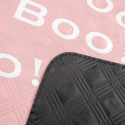 jejeloiu Cobertores rosa de piquenique de Halloween 152,4 cm x 203,2 cm crianças dos desenhos animad