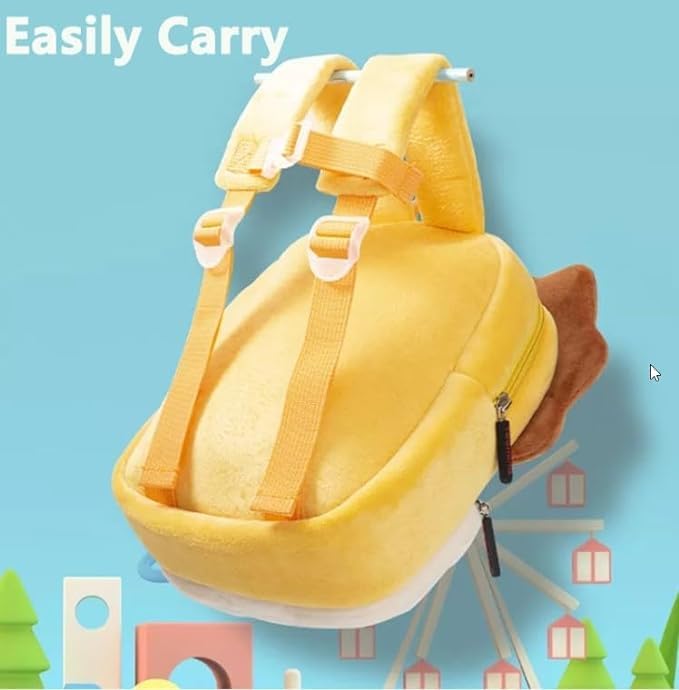 Image of MELVIS Cute Kids Backpack Toddler Bag | Plush Cartoon Mini Travel Bag for Baby Girl & Boy (1-5 Years) | Small Preschool Nursery Bag