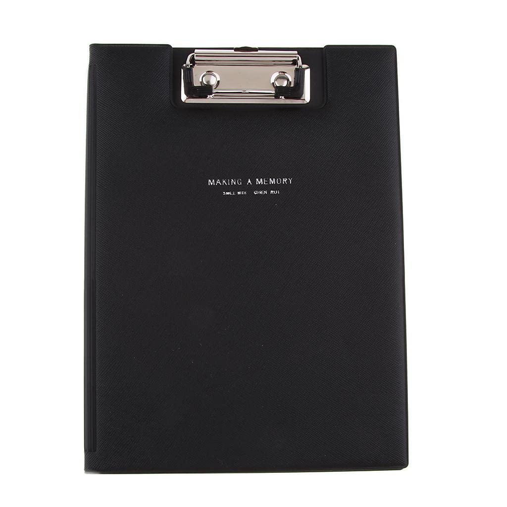 LOOM TREE File Folder Paper Organizer Document Holder Writing Pad Black Pu Leather| Office | Office Supplies | Filing Storage & Binding | Office Filing & Binding
