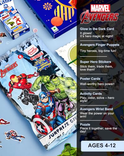 Image of HyperFoods Avengers Rakhi Gift Hamper For Kids Hulk Rakhi & Chocolate Combo Kids Rakhis For Brother With Gifts Set