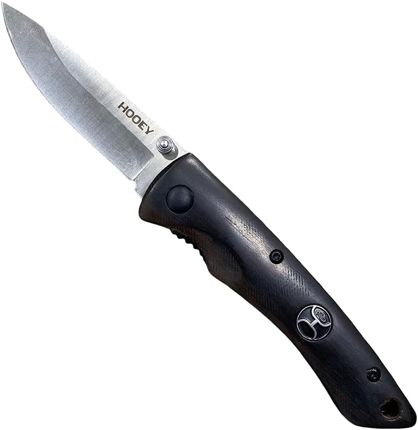 HOOey Knife Cocobolo Liner Lock Thumb Stud Folders