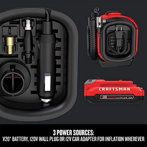 Craftsman CMCE520B V20 Tire Inflator, Portable Air Compressor thumb #3
