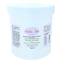 Bellahut 100% Hyaluronic Acid Cream 2 OZ, 16 OZ Infused With Phytocelltec Apple Stem Cells | Anti-aging Antioxidant Cream That Helps to Reduce Fine Lines and Wrinkles | MADE IN USA 16 Ounce