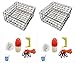 KUFA Vinyl Coated Crab Trap Accessory Kit (100' Non-Lead Sinking Line, Clipper, Bait Bag 14" Float) (2 Pack)