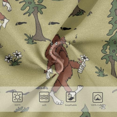 Boys' Exclusive Briefs Toddler Underwear 95% Combed Cotton Boxerbriefs 2T Bigfoot in Forest Pattern 563