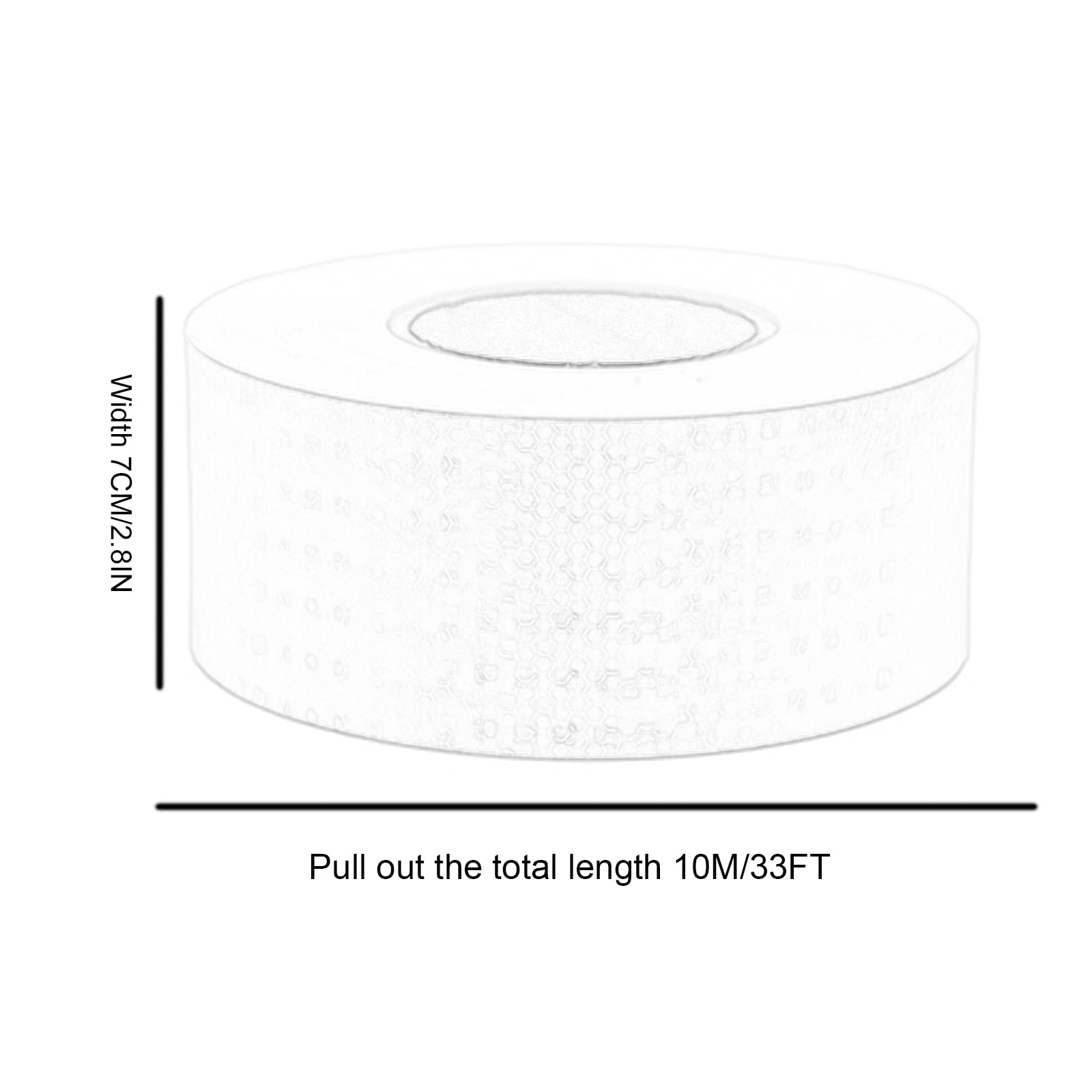 Adhesivos reflectantes, bandas de señal de segurid Cinta reflectante Cinta de señalización de seguridad Cinta de carretera, Cinta de seguridad impermeable de 2,8 pulgadas x 33 pies, Cinta reflectora d