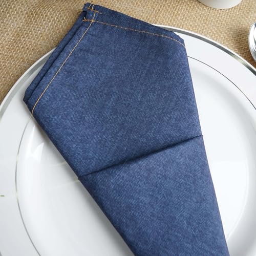 Pack de 5 Servilletas de Tela Denim 17" x 17" Poliester miniatura 6