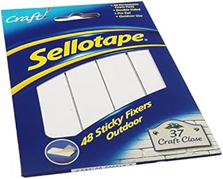 Sellotape SE3792 20mm x 20mm Sticky Fixer Outdoor