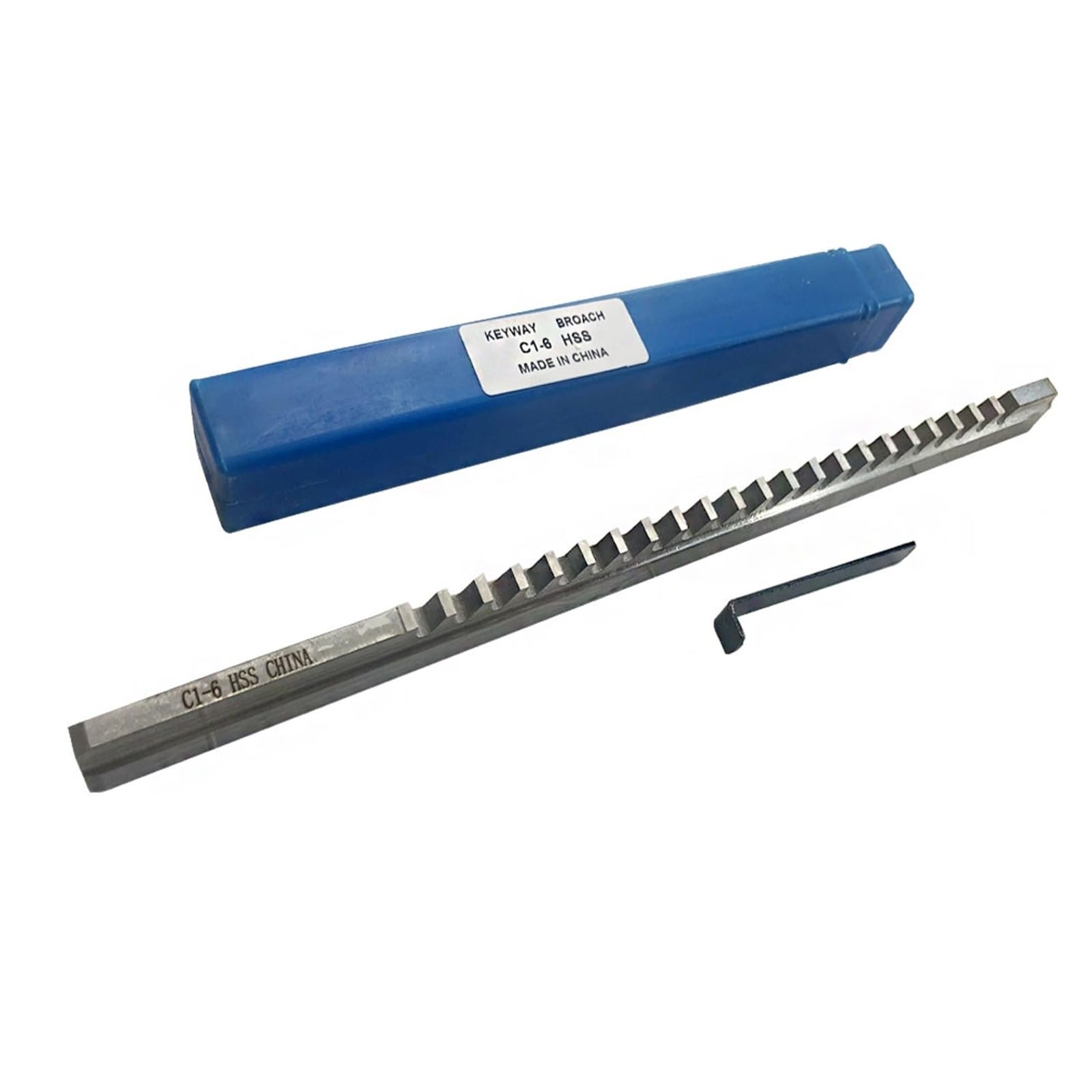 5-8mm C1 Push-Type Keyway Broach Metric Size HSS Shim Cutting Tool For CNC Router Metalworking Precision Engineering(8MM)