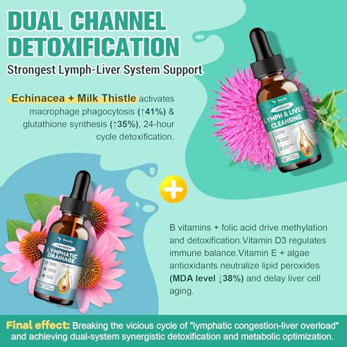 image for Totaria Strongest ''Lymph-Liver'' Cleanse Detox, Liposomal Organic Mil