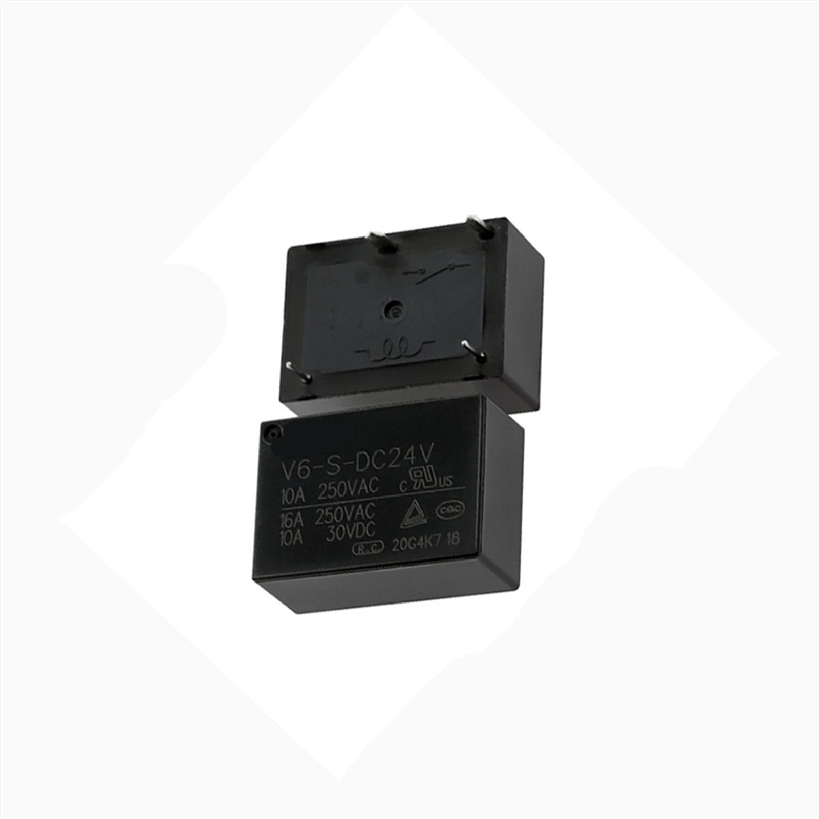 Relais 24VDC V6-S-DC24V 16A 4PIN composants électroniques
