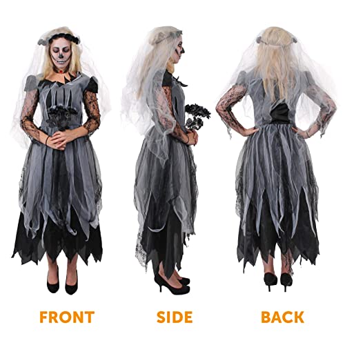 Abito da sposa da donna fantasma per Halloween