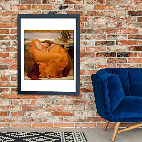 Flaming June 1895 par Frederick Leighton | Tableau Mat Encadré Medium