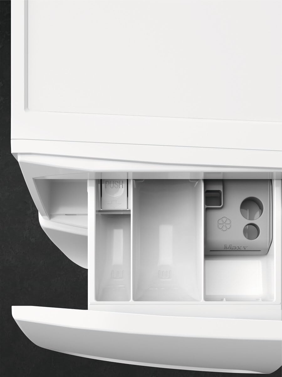AEG LWR7194M4B Lavasecadora de Carga Frontal, Lava 9 Kg, Seca 6 Kg, Libre Instalación, 1400 rpm, Motor Inverter, Programa Rápido, Nonstop 60 min, Panel LCD, Puerta XL Negra, Clase A, Fabricado en UE