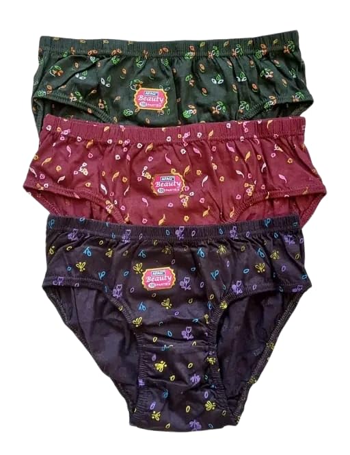 Radhey Enterprises Women’s Cotton Printed Panties | Soft & Breathable Mid Waist Innerwear | Comfortable Briefs for Girls & Ladies Printed-(18_Print-3)-image-47