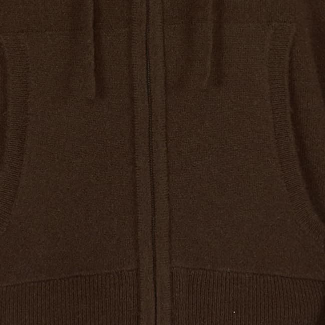 JENNIE LIU Women's 100% Pure Cashmere Long Sleeve Zip Hoodie Cardigan Sweater - Image 4