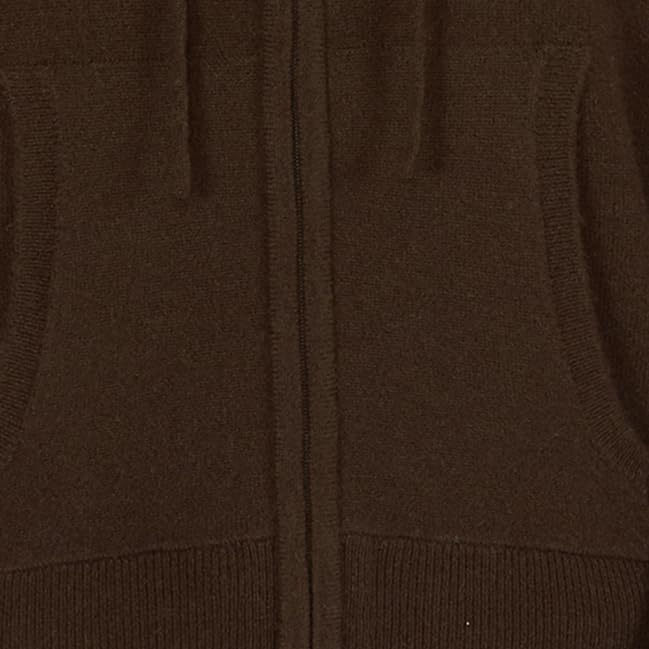Image of JENNIE LIU Women's 100% Pure Cashmere Long Sleeve Zip Hoodie Cardigan Sweater