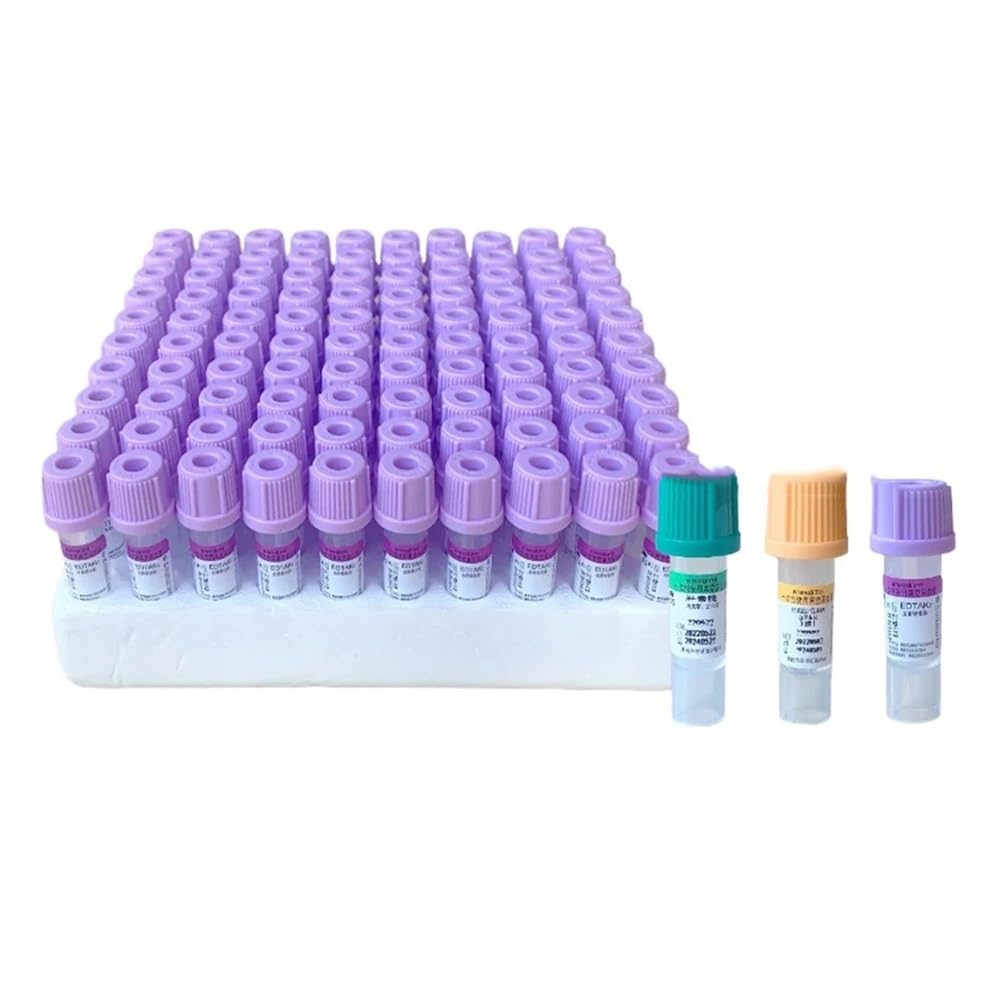 100 sztuk sterylna rura do zbierania 0,5 ml 1 ml EDTAK3 do laboratoryjnego pobierania próbek (0,5 ml heparynlitu)
