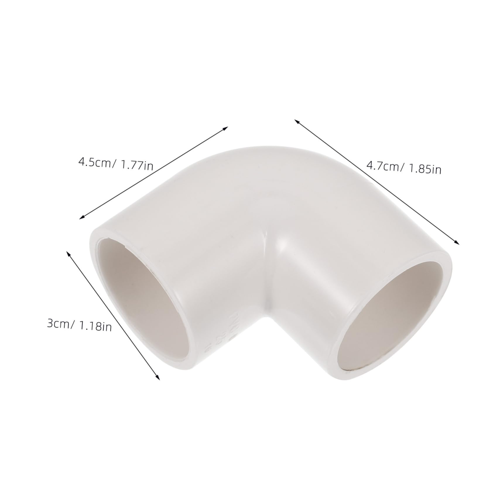 HEMOTON 4 Set Raccordi A Gomito Connettore del Idroponico Connettore in Plastica Raccordo per Mensola da Giardino Connettori di Giunzione Connettori in Plastica Bianca 20 Pezzi*4