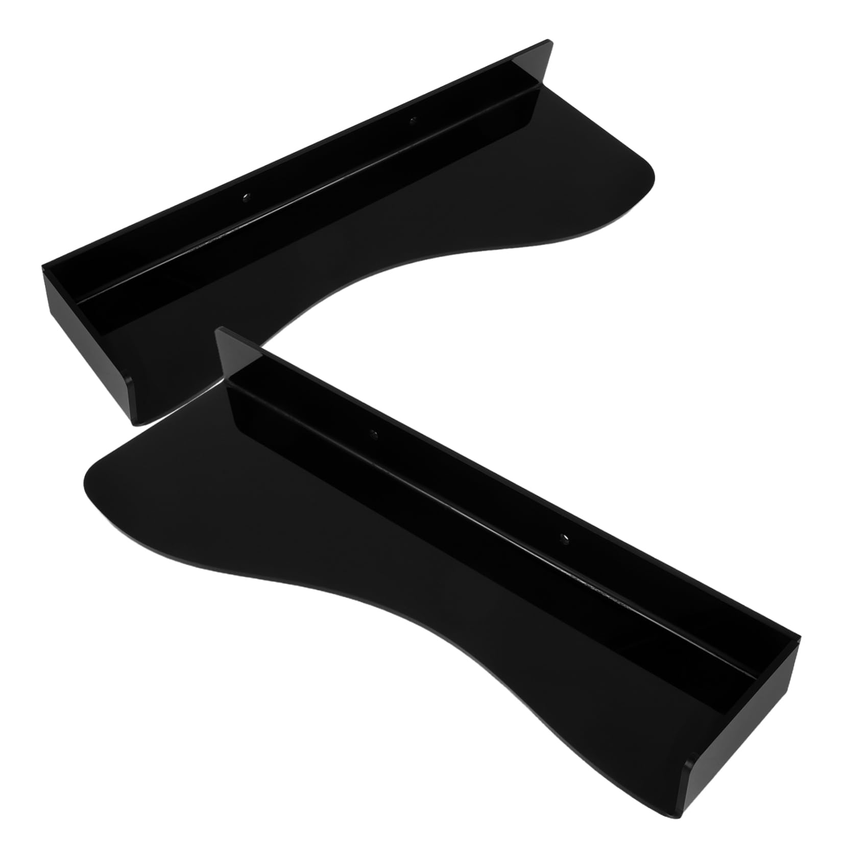 VANZACK 1Pair Wall Mount Acrylic Sneaker Organizer Rack Elegant Design for Efficient Space Saving and Stylish Display Shoe Store