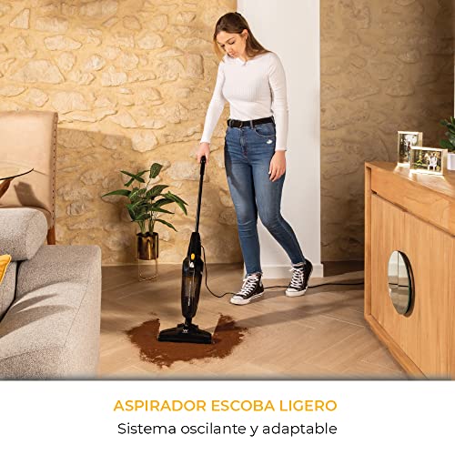 NEWLUX-Aspirador-Vertical-y-de-Mano-2-en-1-Mod-Samba-Aspirador-Escoba-con-Cable-800W-Ligero-Sin-Bolsa-Filtro-HEPA-Capacidad-Deposito-05-l