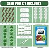 Lettuce Seed Pods Kit for Hydroponic, 12 Pods Red&Green Leaf Lettuce Grow Anything Kit for Indoor Hydroponics Growing System, Hydroponics Supplies with 12 Grow Sponges, 12 Plant Baskets #3
